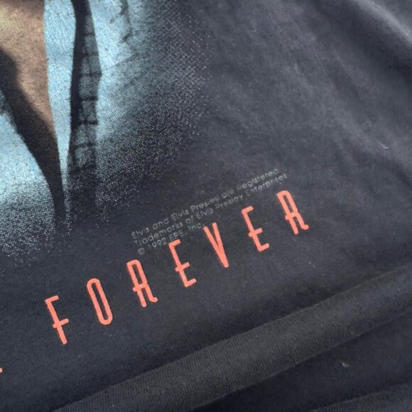 Vintage Elvis Presley T-Shirt – Black – 90s – “Classics Are Forever” Large - Picture 3 of 7